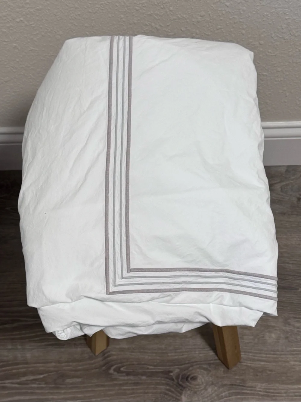 Dea Italian Luxury Linens Sinfonia Toscana Percale Duvet White Queen